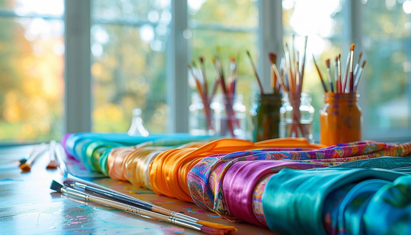 Design - Initiation à la peinture sur soie : techniques simples pour débutants